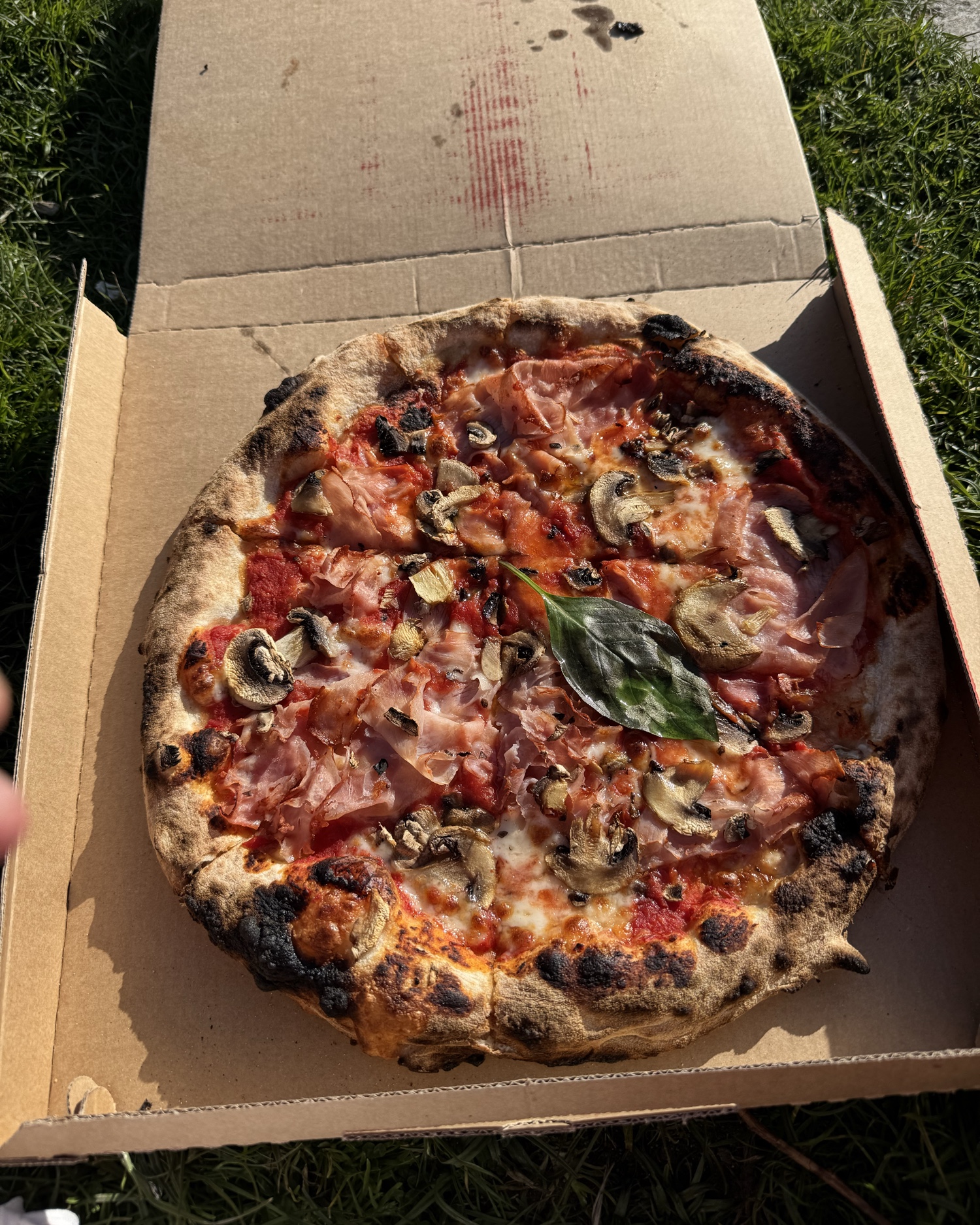 Billede fra anmeldelsen af Leo's Pizza